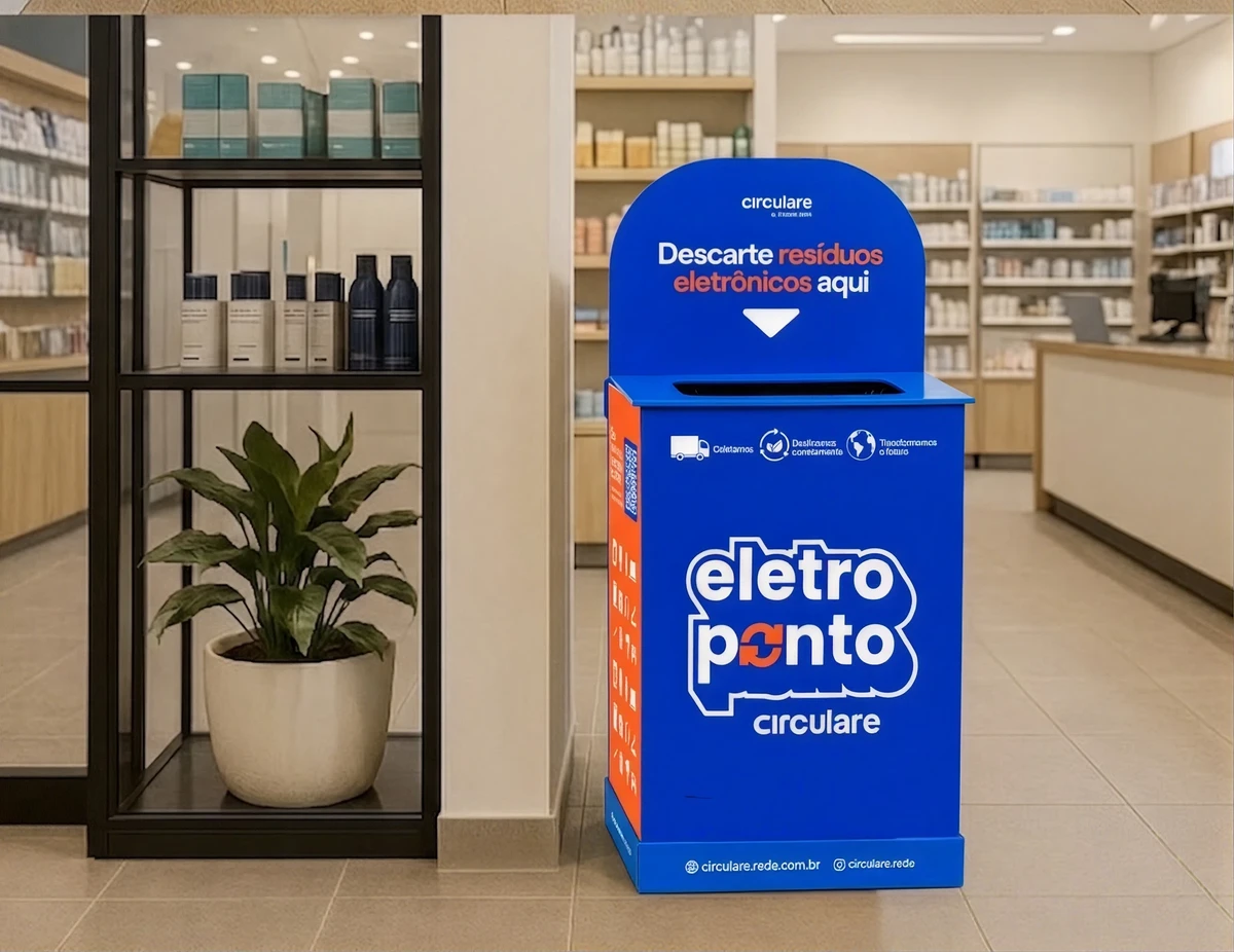 Eletroponto Circulare instalado em um comércio