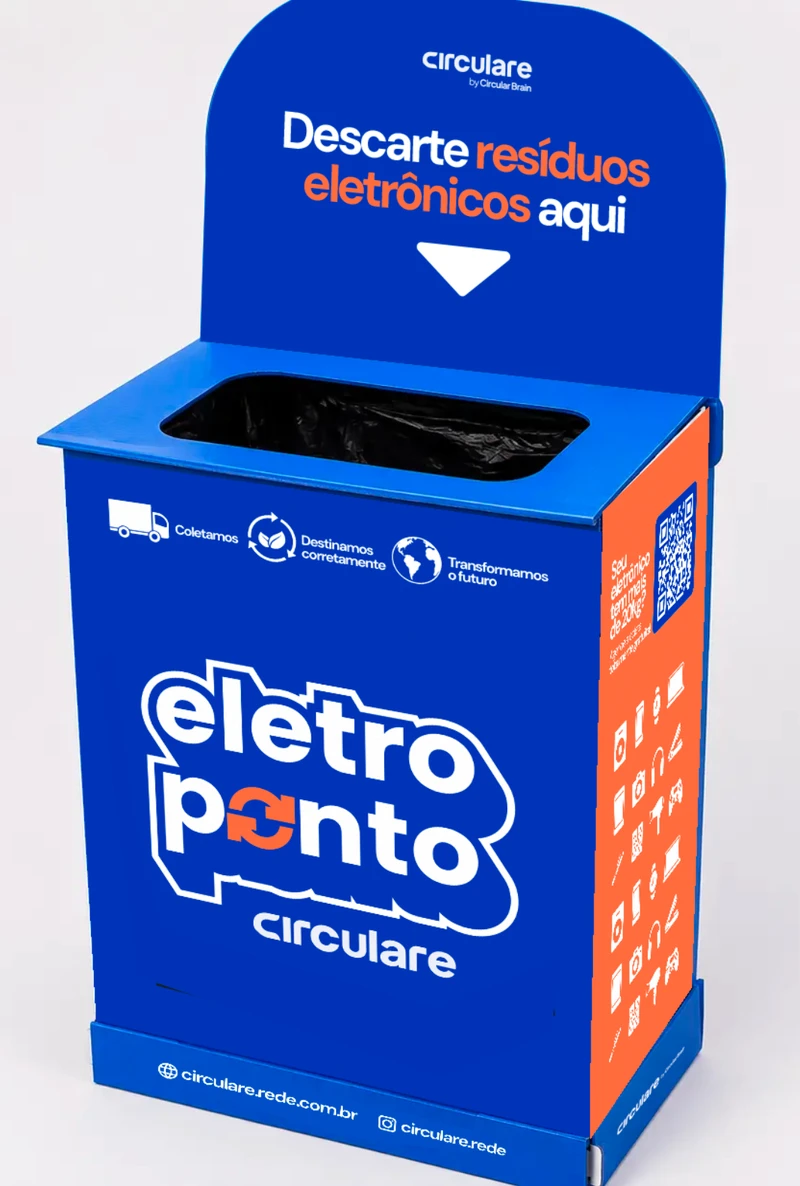 Eletroponto Circulare, caixa de descarte de resíduos eletrônicos