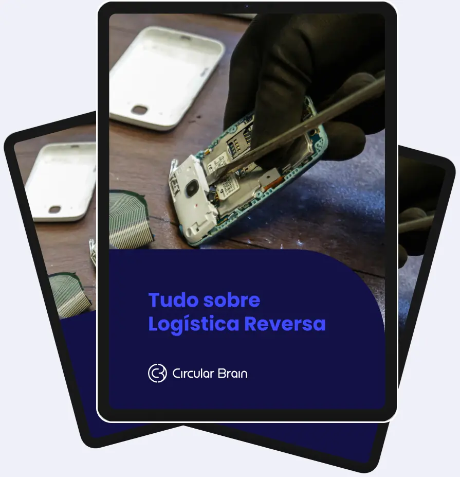 E-book de logística reversa em tablets